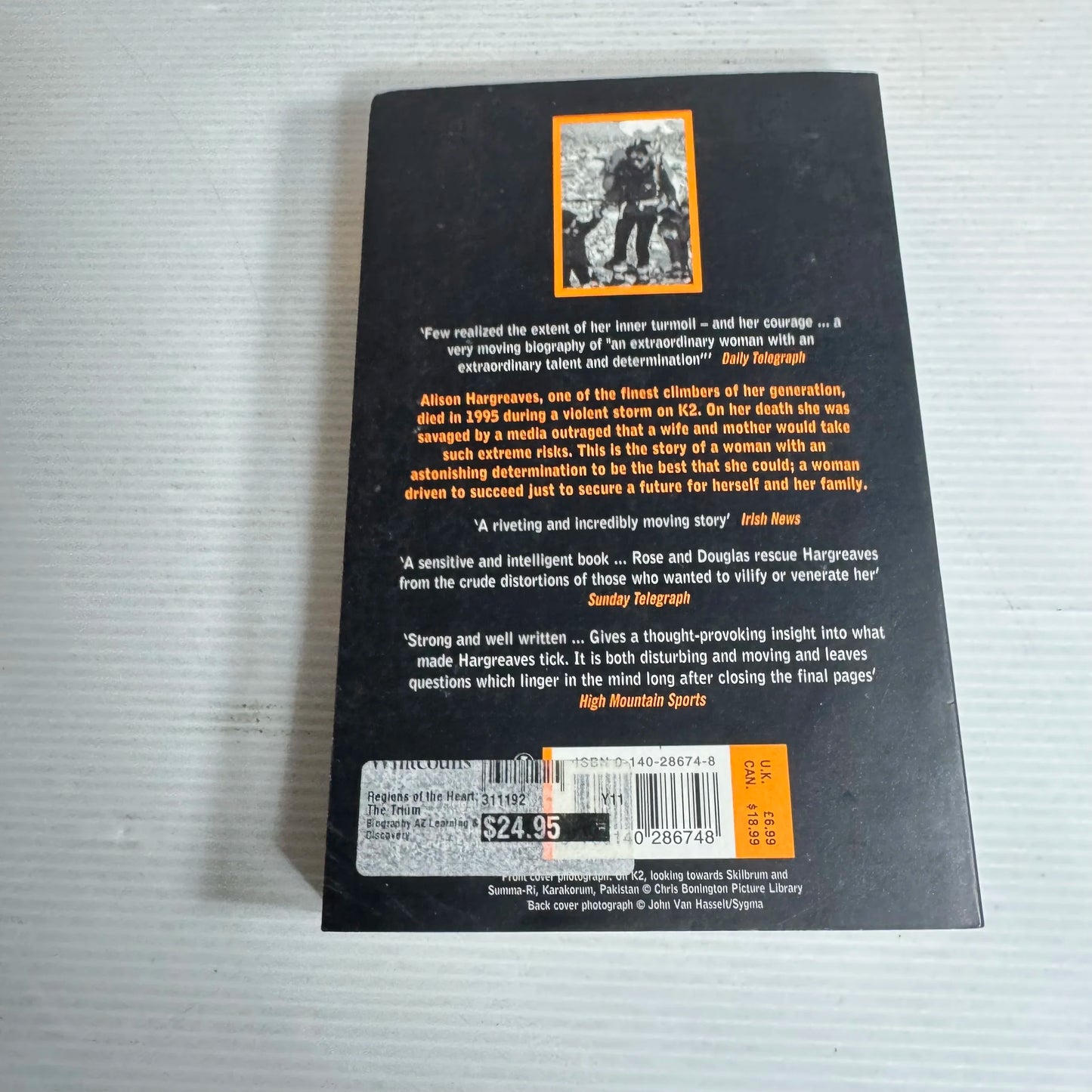 Regions of the Heart : The Triumph and Tragedy of Alison Hargraves - David Rose & Ed Douglas