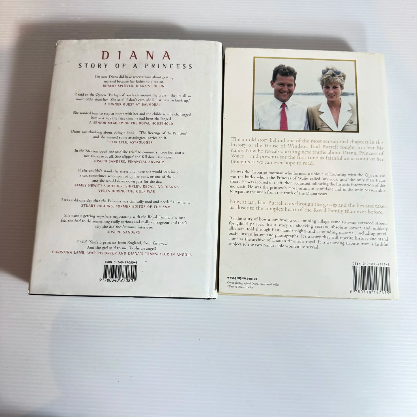 Princess Diana Book Bundle x 2 A Royal Duty & Story of a Princess
