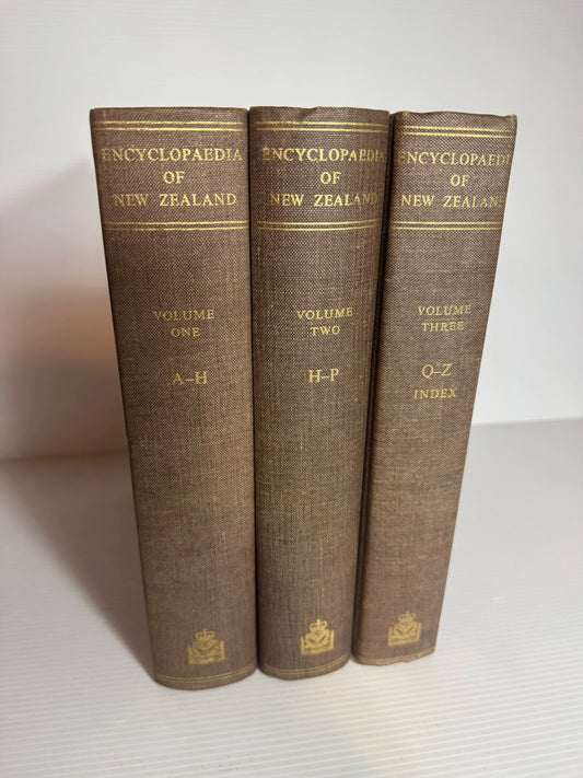 Encyclopedia of New Zealand Vol I, II, III - Editor A. H. McLintock (Vintage 1966)