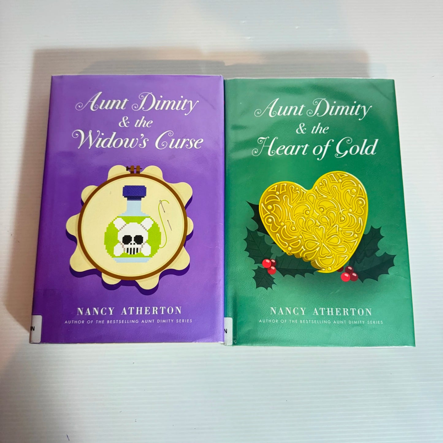 Nancy Atherton Book Bundle x 2 - Aunty Dimity & the Heart of Gold and Aunt Dimity & the Widow's Curse