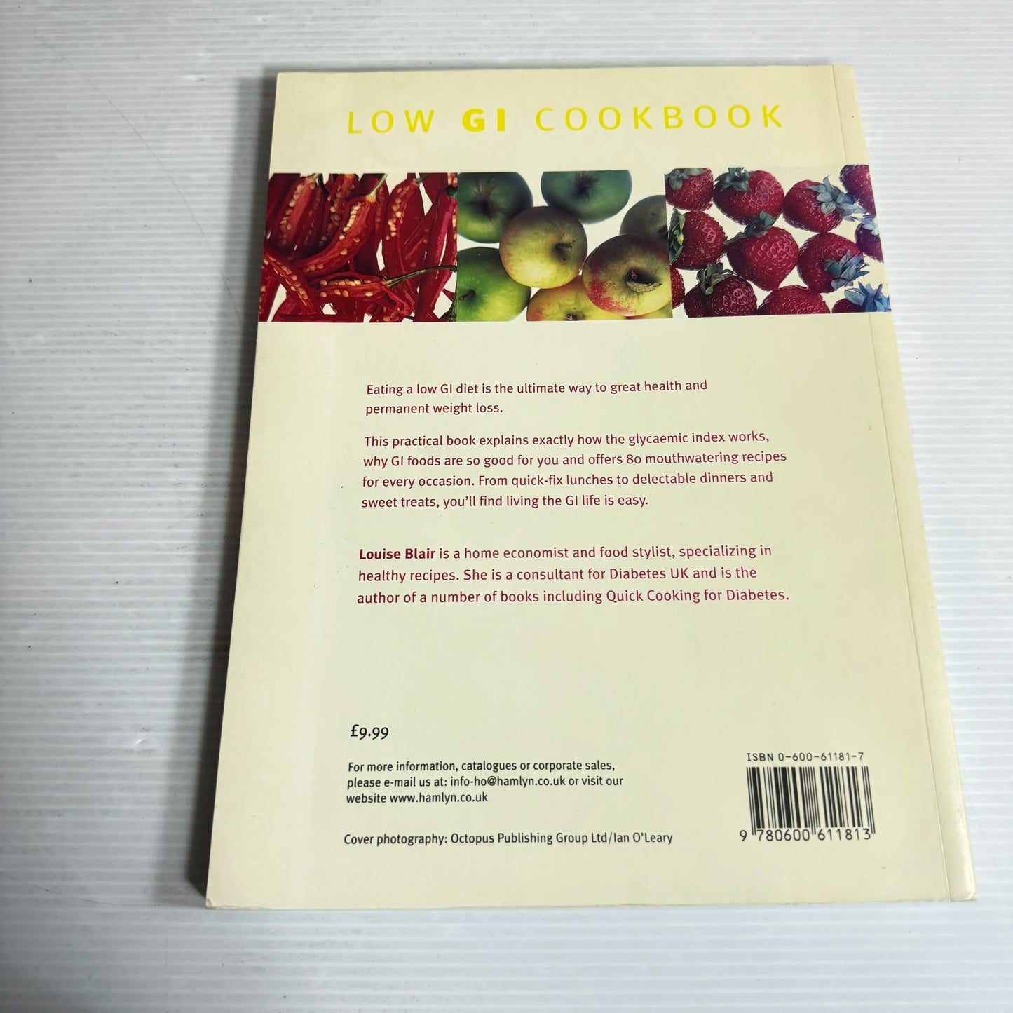 Low GI Cookbook : Over 80 Delicious Recipes to Help You Lose Weight & Gain Health - Louise Blair