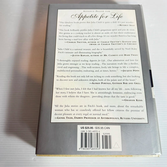 Appetite For Life: The Biography of Julia Child - Noel Riley Fitch