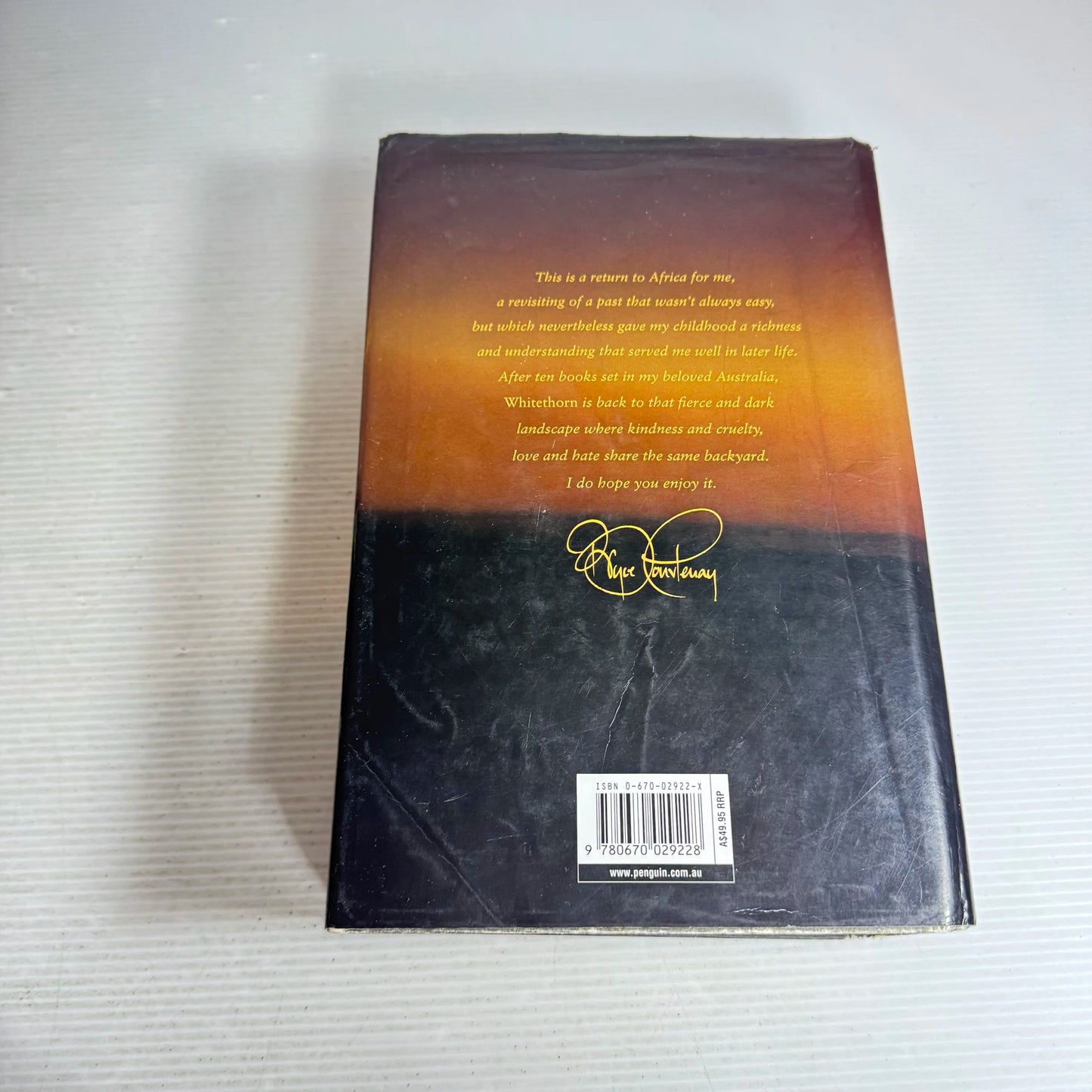 White Thorn - Bryce Courtenay (A Novel Of Africa)