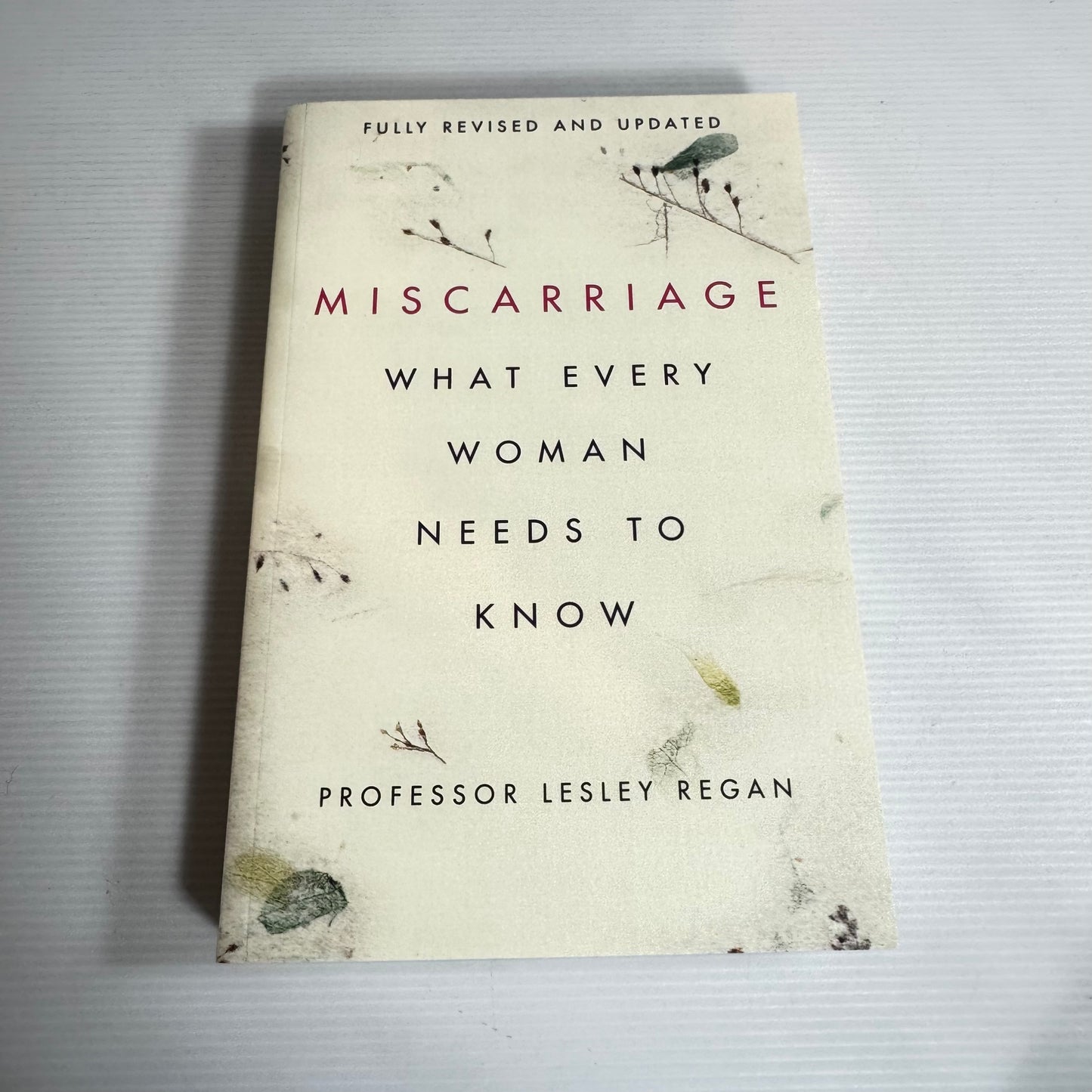 Miscarriage: What Every Woman Needs To Know - Lesley Regan (New)