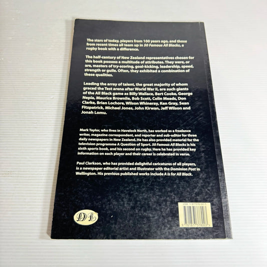 50 Famous All Blacks: Poetry In Motion - Mark Taylor
