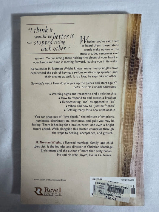 Let's just be friends - H Norman Wright t6