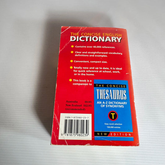 The Concise English Dictionary : New Edition