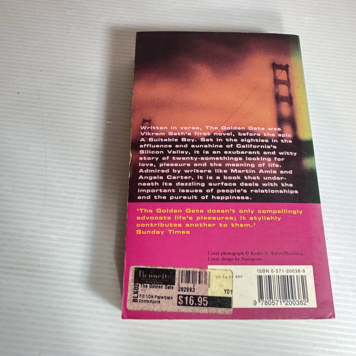 The Golden Gate - Virkram Seth (A Novel Written in Verse)