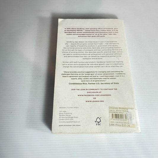 Lean In : Women, Work, And The Will to Lead - Sheryl Sandberg