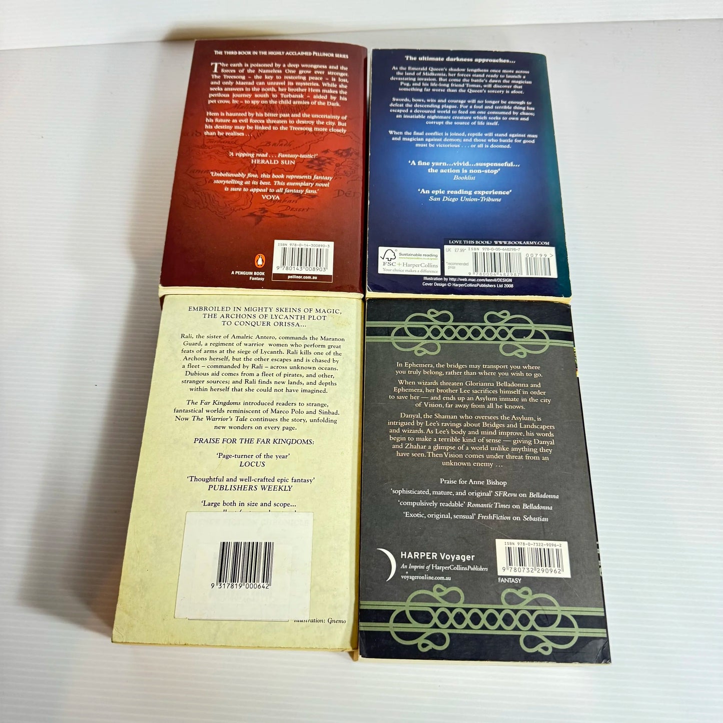 Historical Fantasy Book Bundle x 4 : Various Authors (2136)