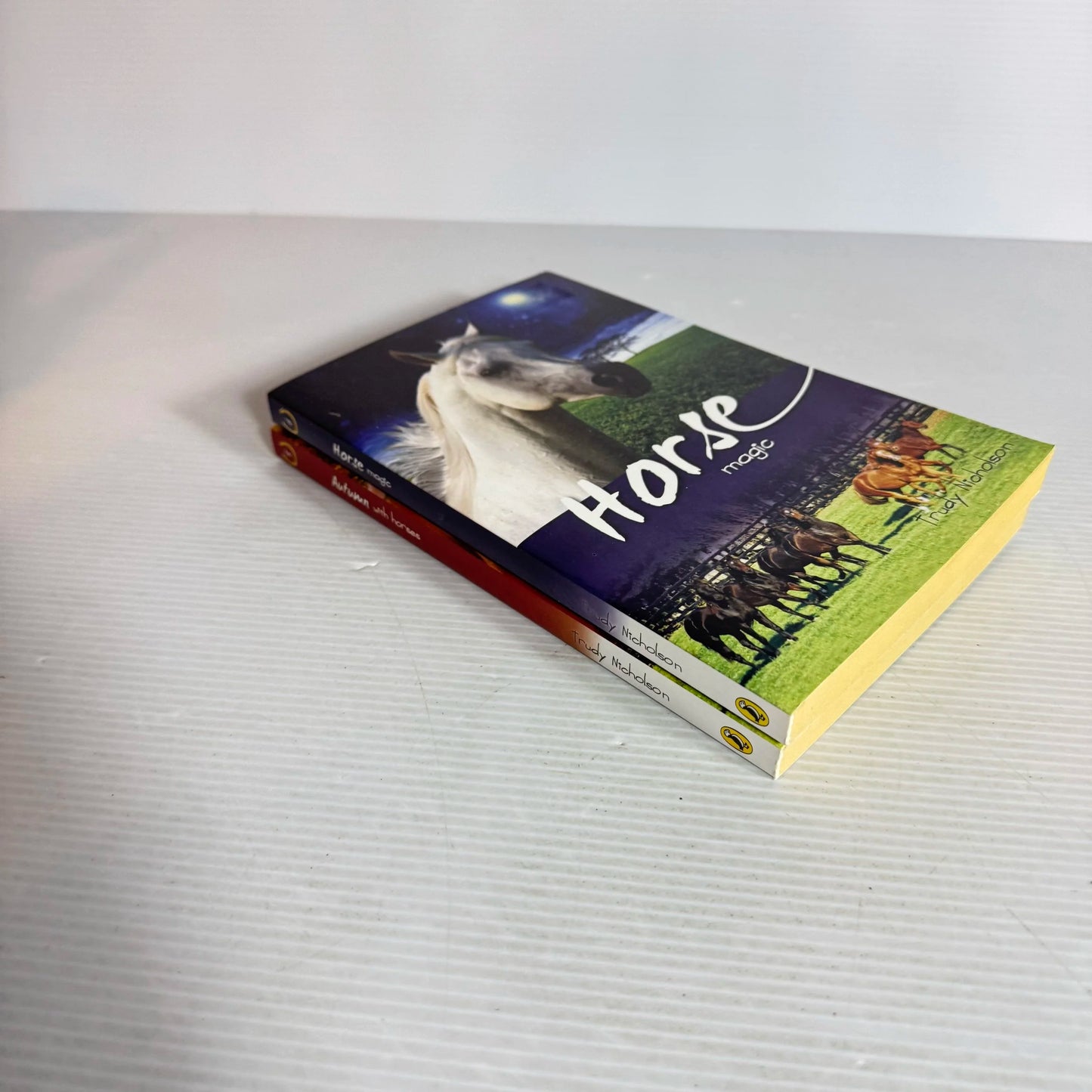Children's Horse Book Bundle x 2 by Trudy Nicolson - Horse Magic & Autumn with Horses