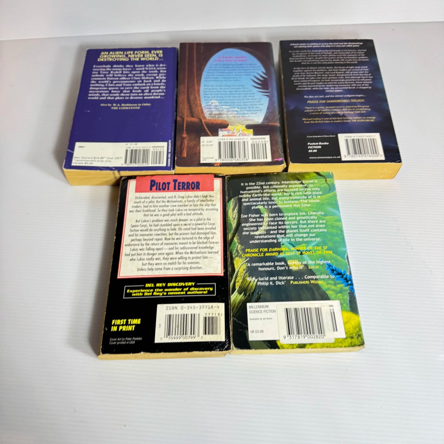 Science Fiction Vintage Book Bundle x 5 Books : Various Authors (Vintage 1991-2003) (2091)
