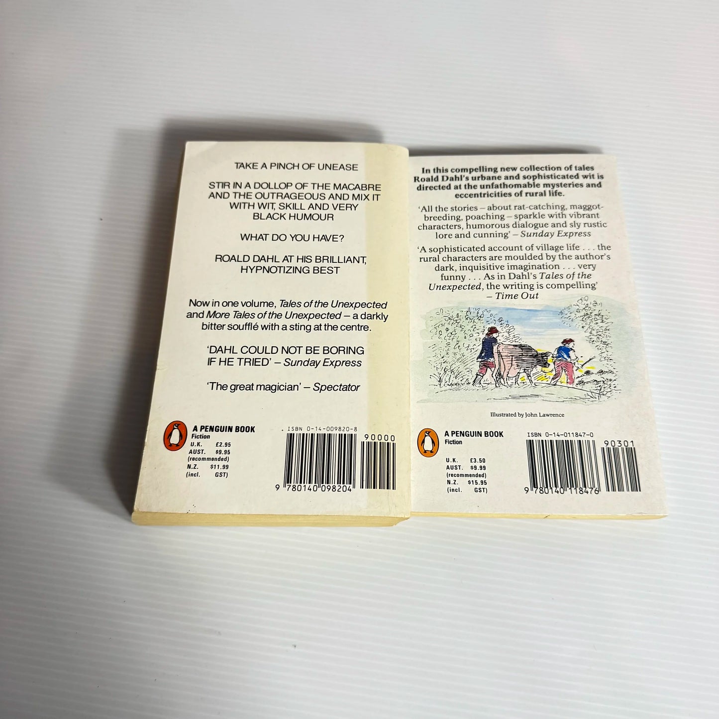 Roald Dahl Book Bundle x 2 : Ah, Sweet Mystery of Life & Completely Unexpected Tales (2058)
