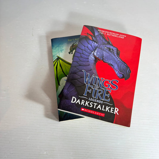 Wings of Fire Book Bundle x 2 The Poison Jungle (Book 13) & Legends : Darkstalker - Tui T. Sutherland