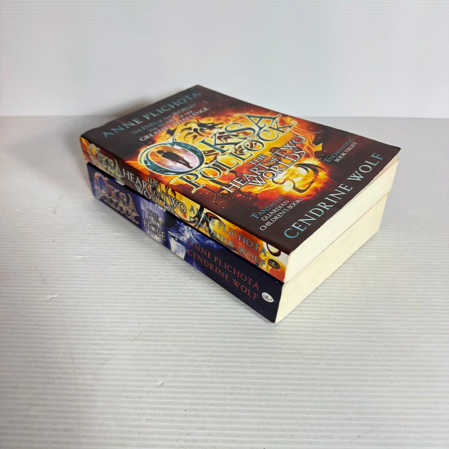 Oksa Pollock Book Bundle x 2 The Last Hope & The Heart of Two Worlds - Anne Plichota & Cendrine Wolf