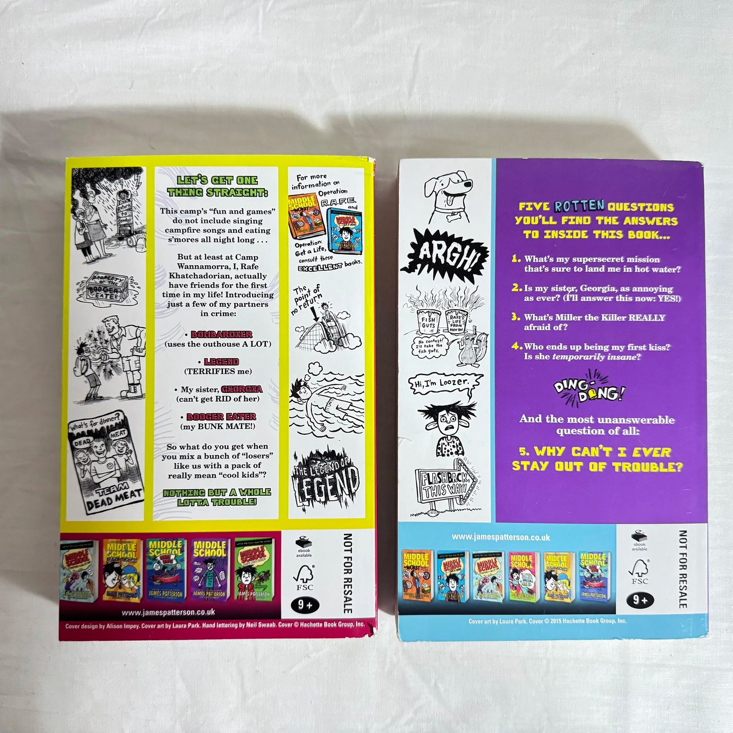 Children's Graphic Novel Chapter Books -  2 x Middle School