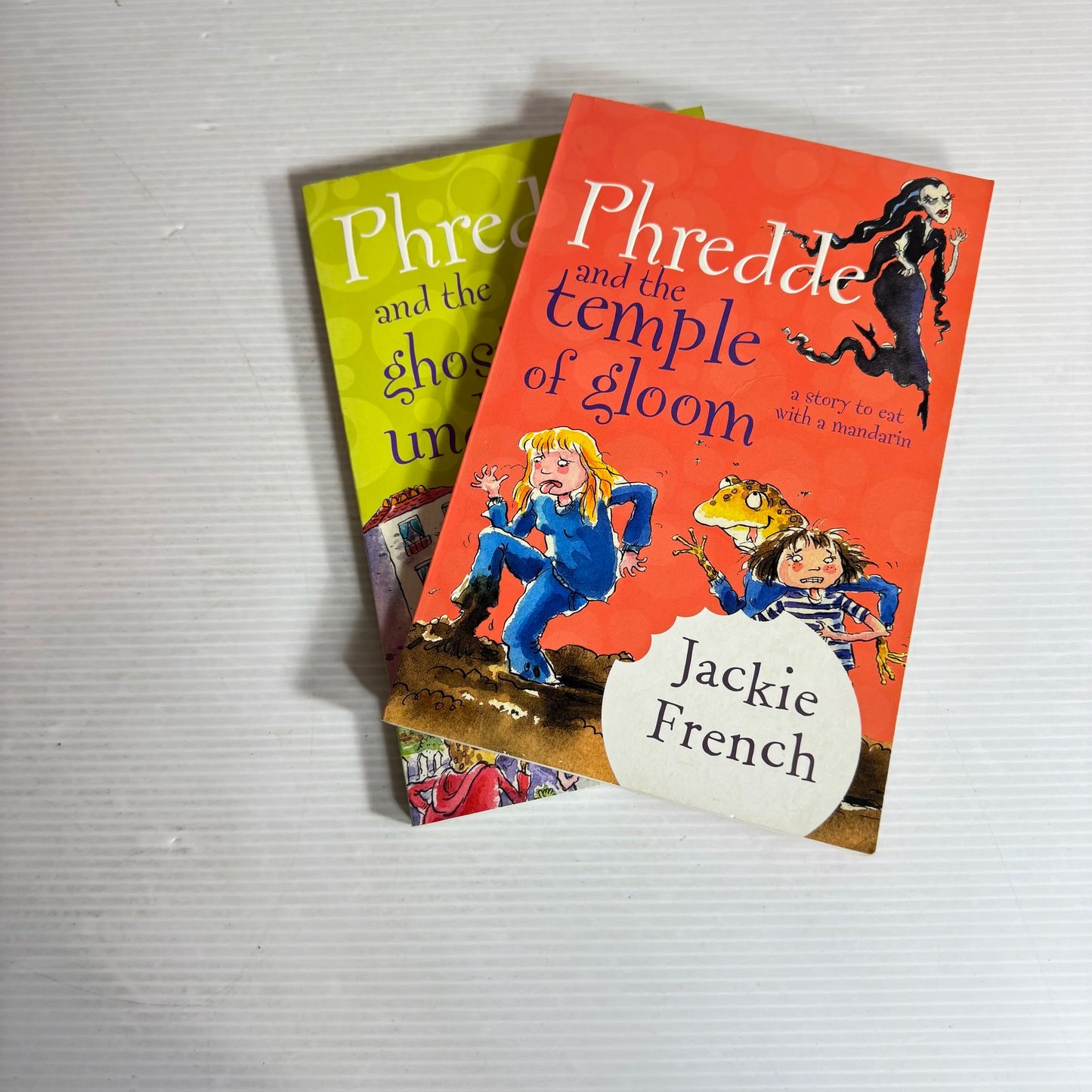 Jackie French Book Bundle x 2 - Phredde and the Temple of Gloom & Phredde and the Ghostly Underpants