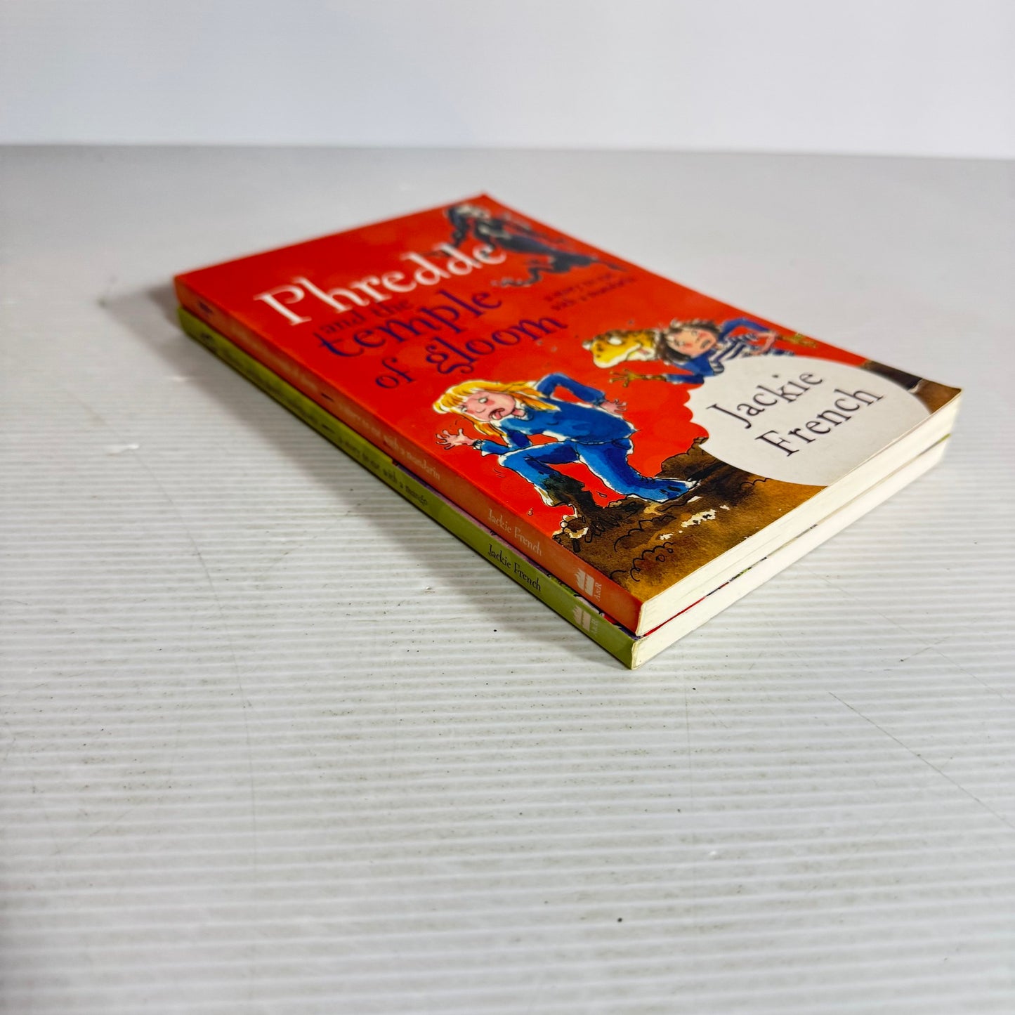 Jackie French Book Bundle x 2 - Phredde and the Temple of Gloom & Phredde and the Ghostly Underpants