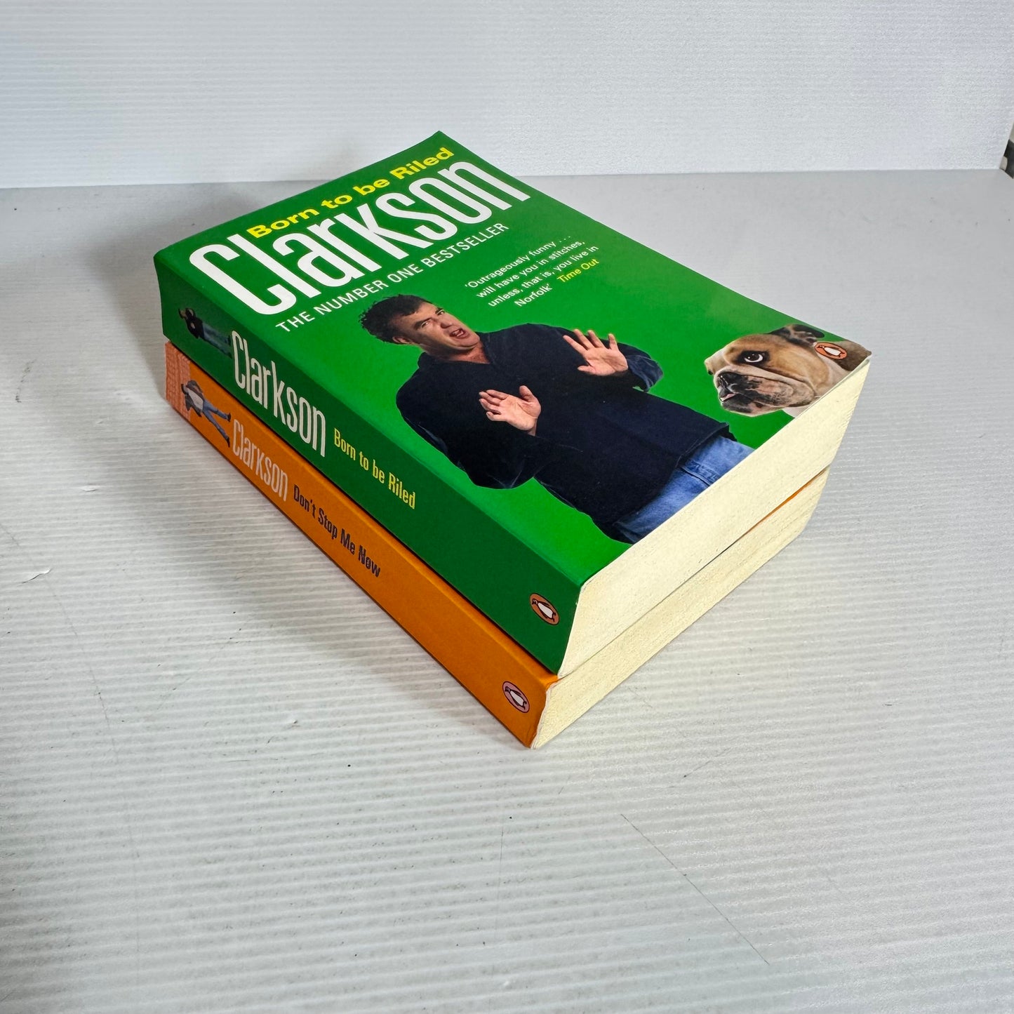 Jeremy Clarkson Book Bundle x 2 Don't Stop Me Know & Born To Be Riled