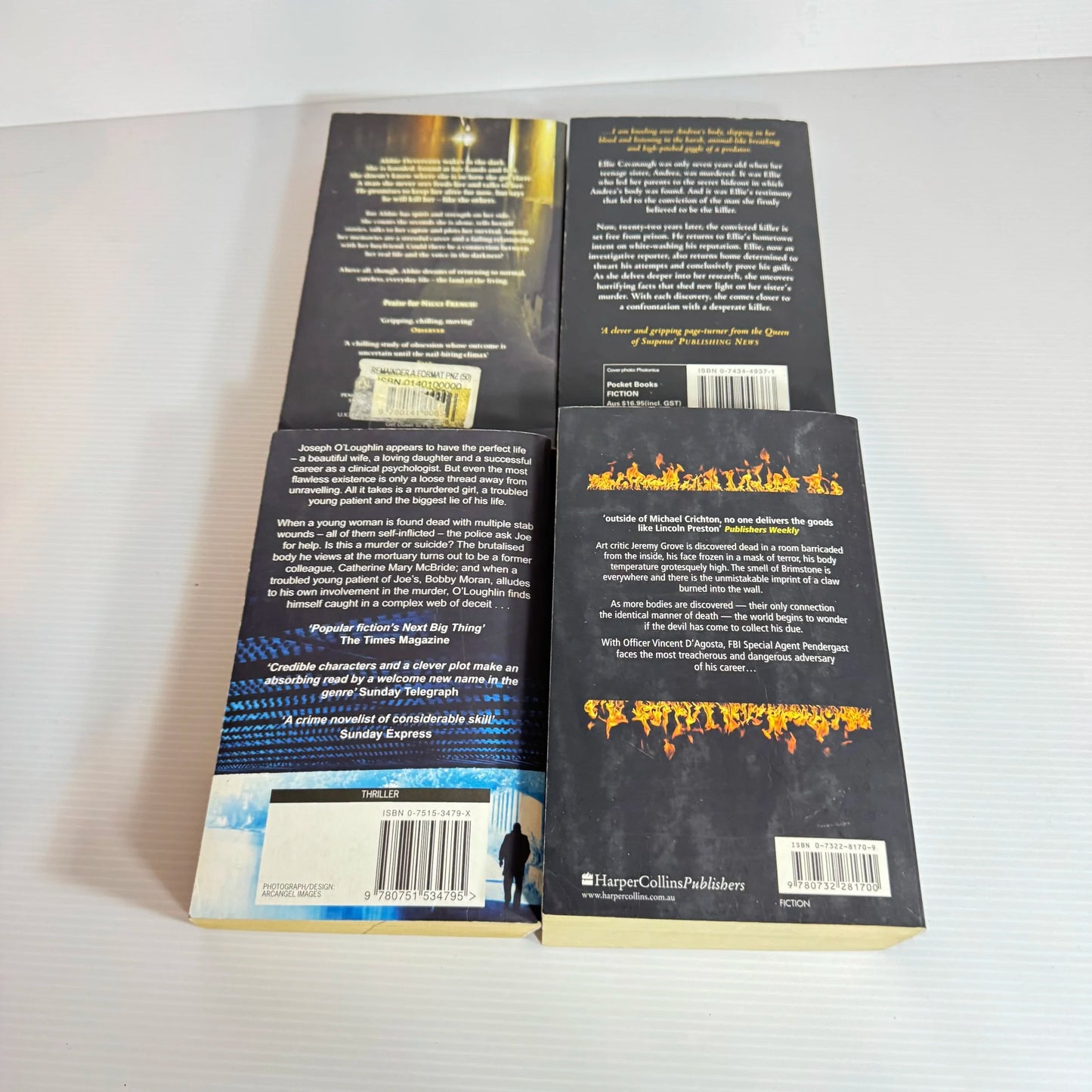 Crime/Mystery Book Bundle x 4 Books : Various Authors (2141)