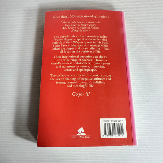 Pocket Positives : More than 100 Inspirational Quotes to Help You Get the Most out of Life