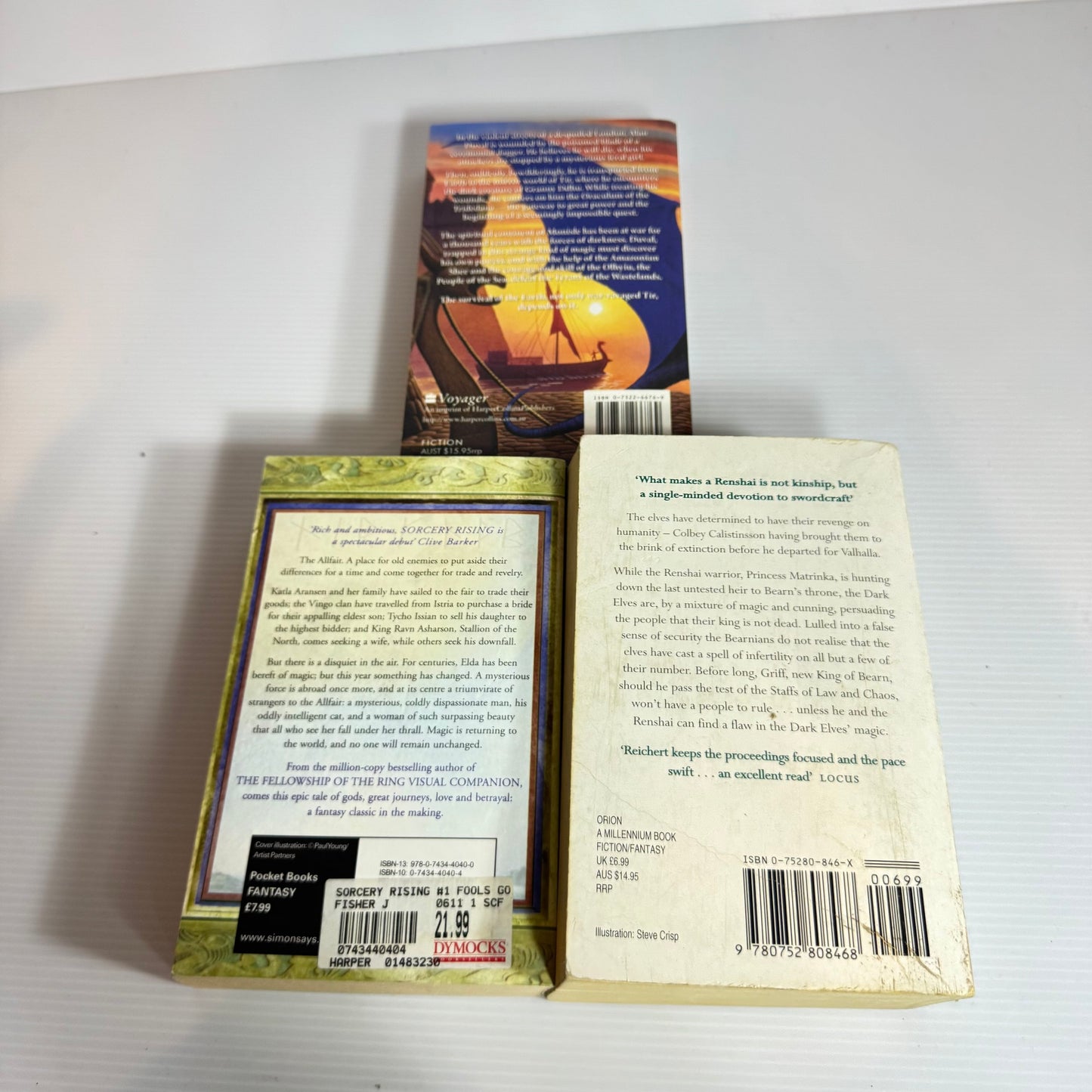 Fantasy Book Bundle x 3 Books :  Various Authors (316)