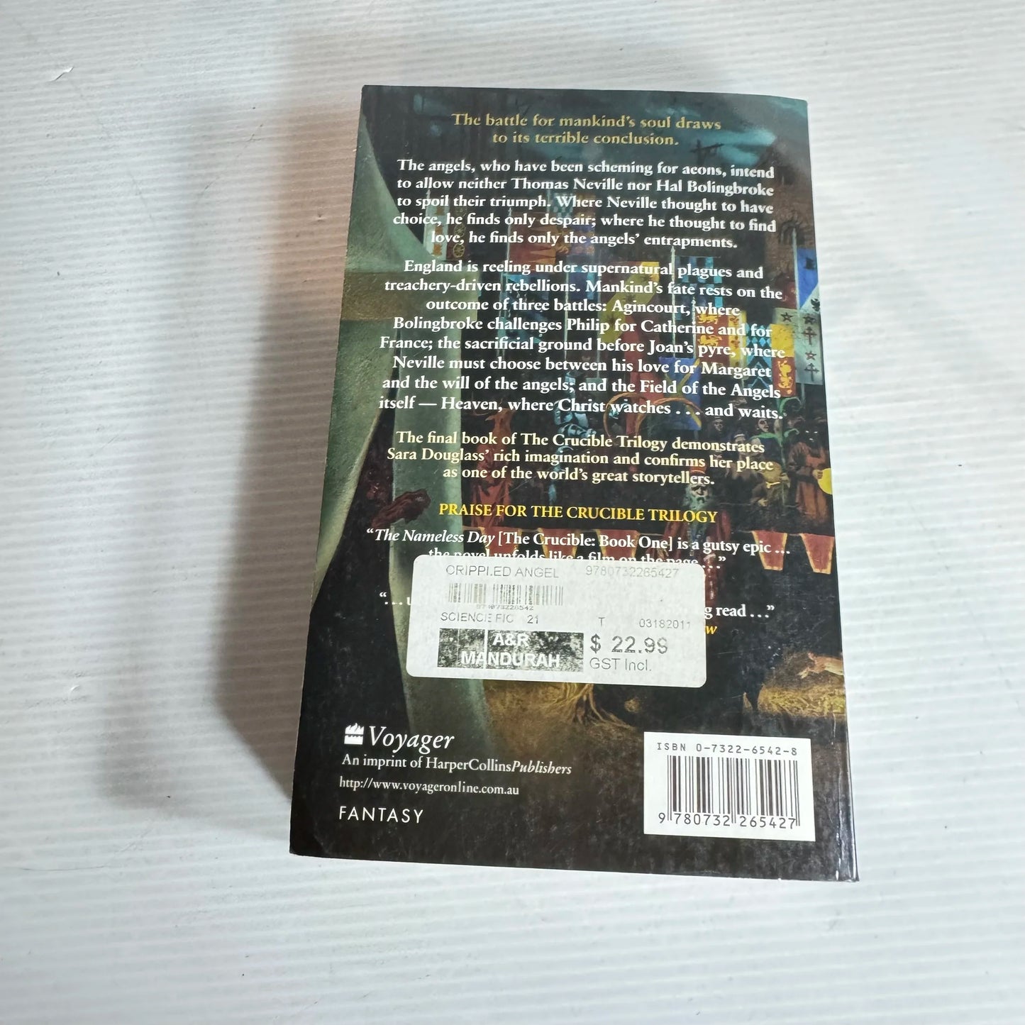 The Crippled Angel : The Crucible Book Three - Sara Douglass