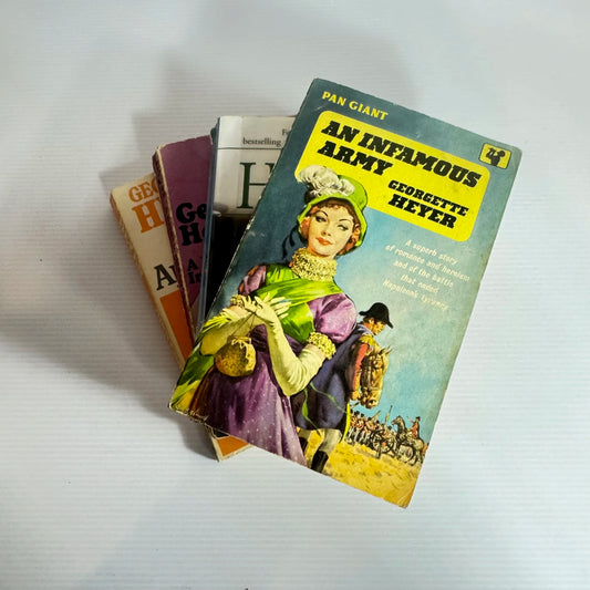 Georgette Heyer Vintage Historical Romance Book Bundle x 4 Books (Vintage 1961-2003) (2104)