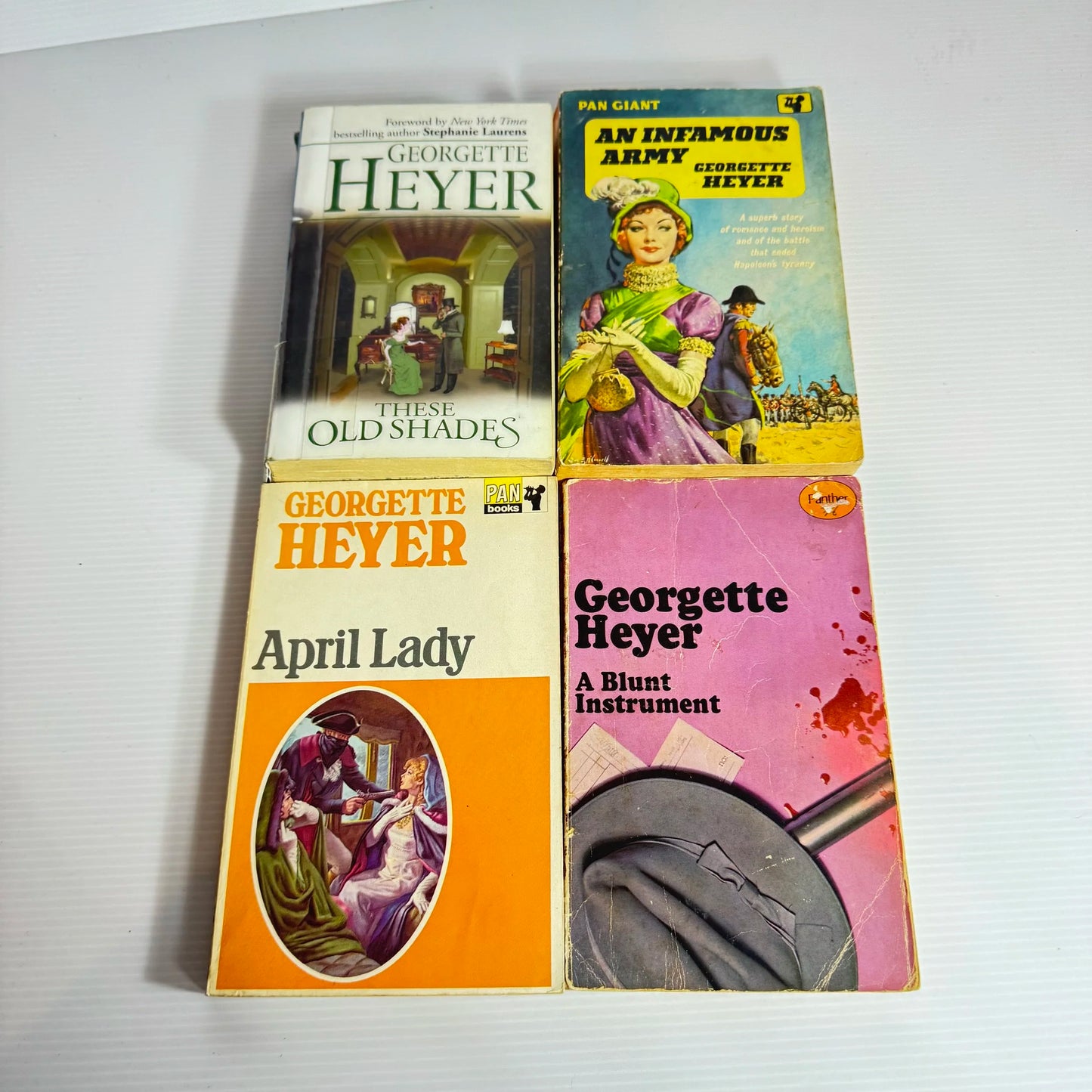 Georgette Heyer Vintage Historical Romance Book Bundle x 4 Books (Vintage 1961-2003) (2104)
