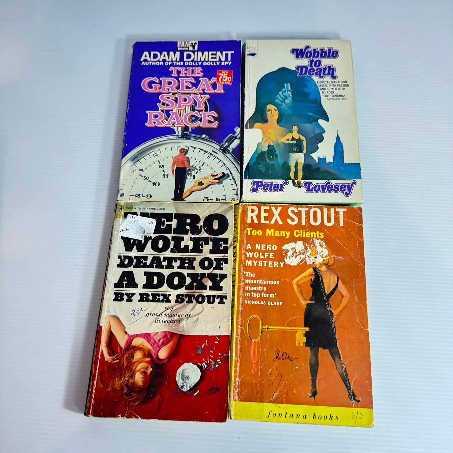 Vintage Crime/Mystery Book Bundle x 8 Books Various Authors (Vintage 1961- 1974) (318)