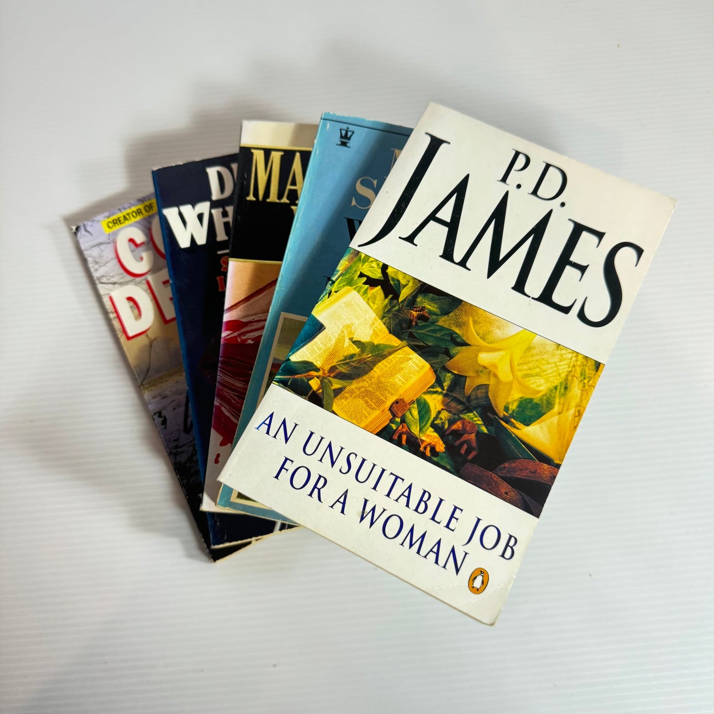 Mystery/Suspense Book Bundle x 5 Books : Various Authors (Vintage 1971-1994) (101)