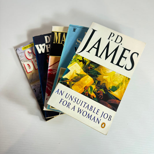 Mystery/Suspense Book Bundle x 5 Books : Various Authors (Vintage 1971-1994) (101)