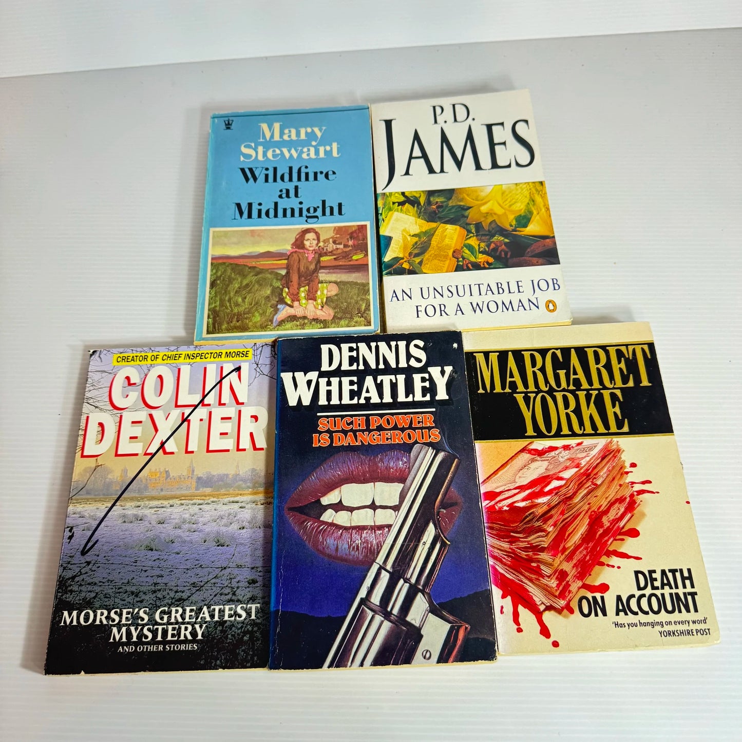 Mystery/Suspense Book Bundle x 5 Books : Various Authors (Vintage 1971-1994) (101)