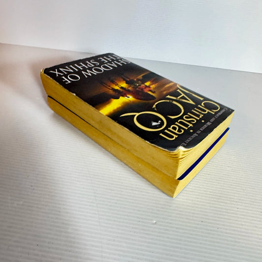Christian Jacq Book Bundle x 2 - The Stone of Light : Nefer The Silent & Shadow of the Sphinx