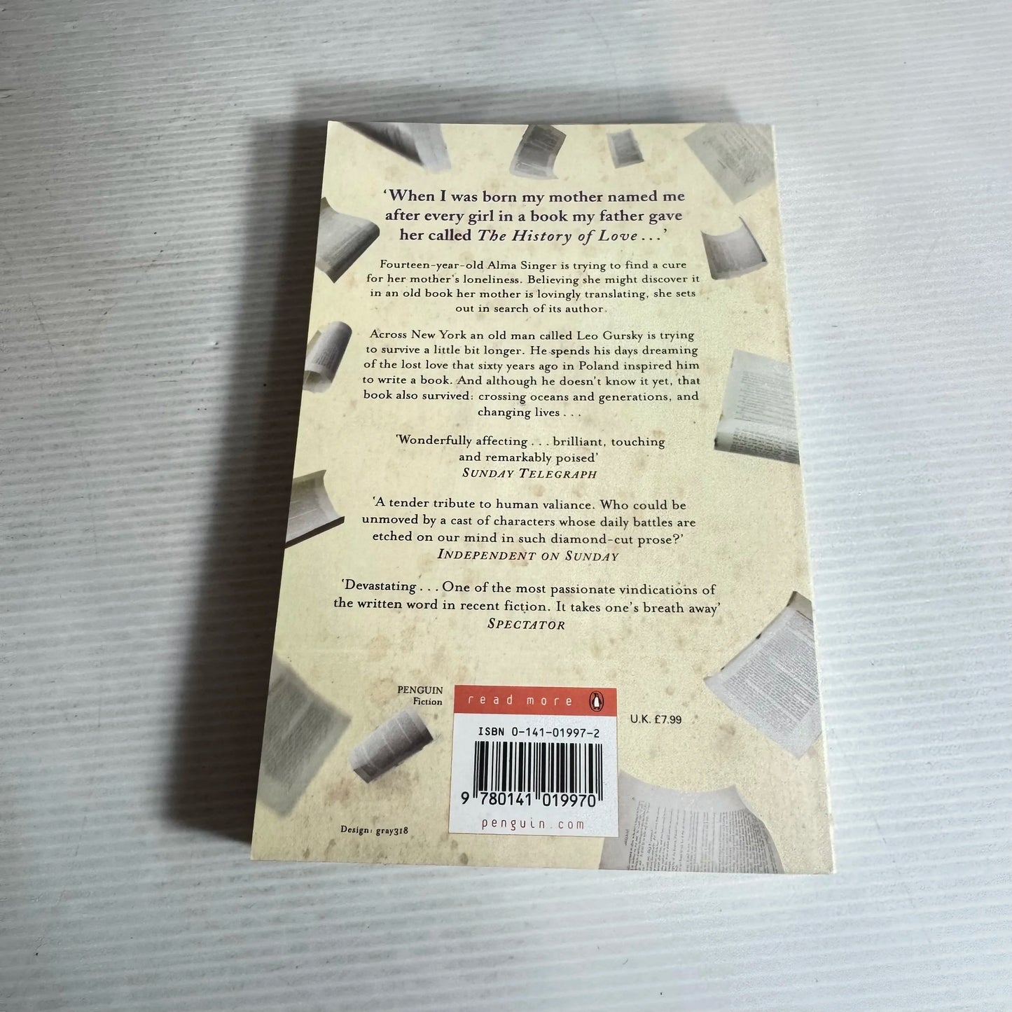 The History of Love - Nicole Krauss
