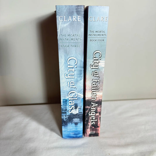 Cassandra Clare Book Bundle x 2 - Book 3 City of Glass & Book 4 City of Fallen Angles of The Mortal Instruments Series