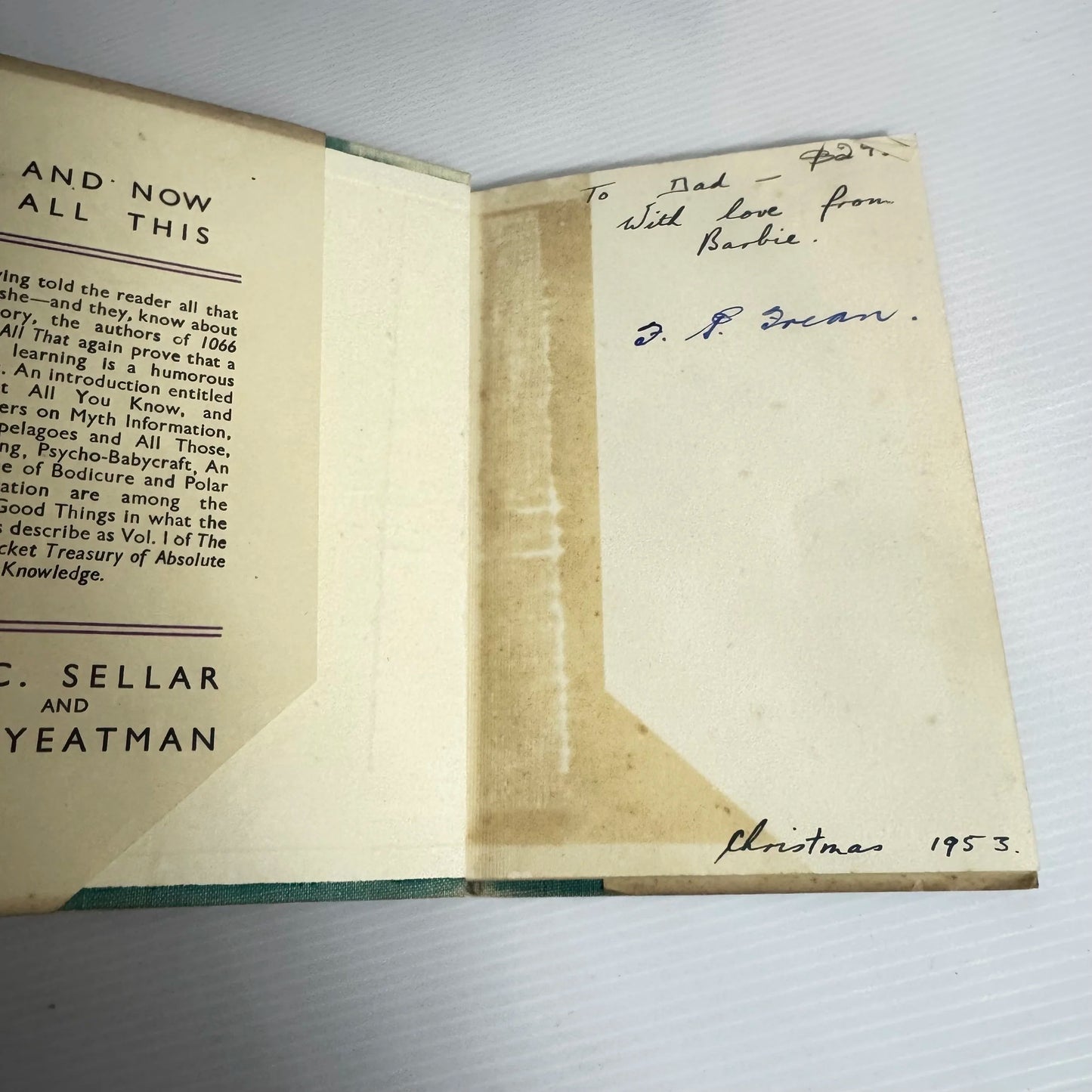 And Now All This - W. C. Sellar And R. J. Yeatman (Vintage 1952)