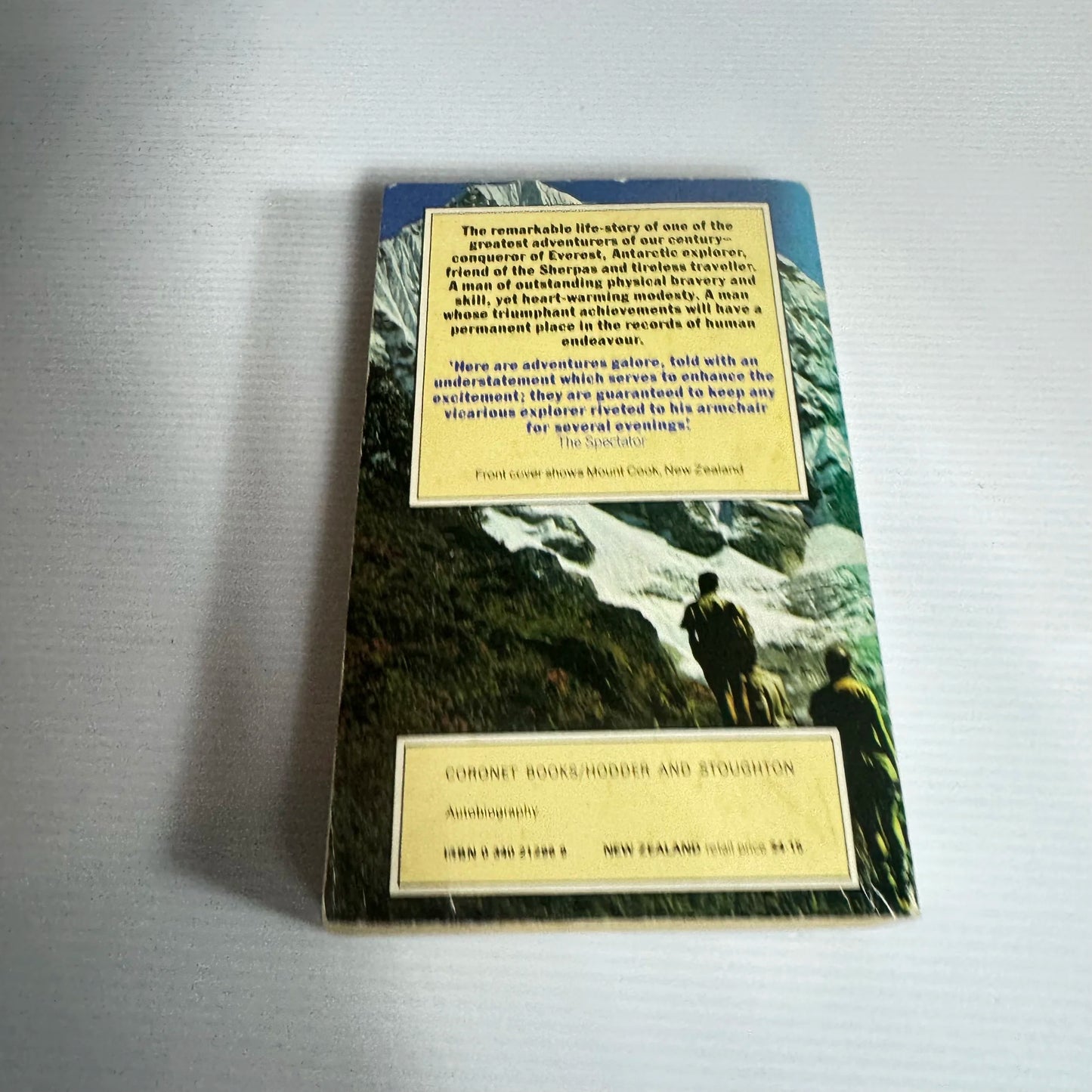 Nothing Venture, Nothing Win - Edmund Hillary (Vintage 1977)