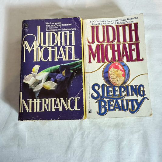 Judith Michael Romance Bundle x 2 - Inheritance & Sleeping Beauty (Vintage 1988 & 1991)