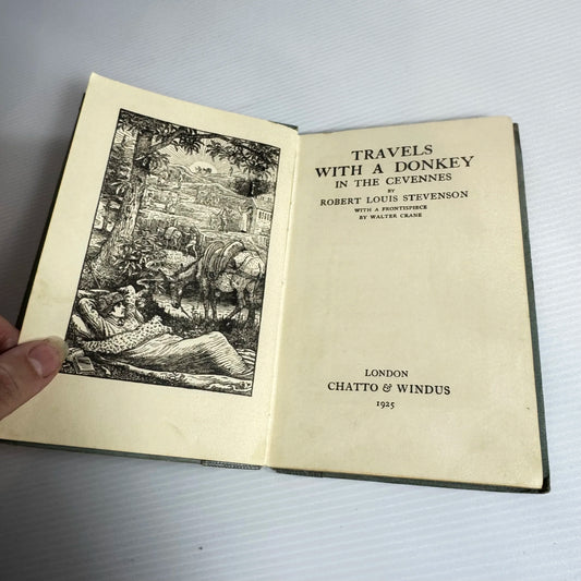 Travels With A Donkey In The Cevennes - Robert Louis Stevenson (Antique 1925)