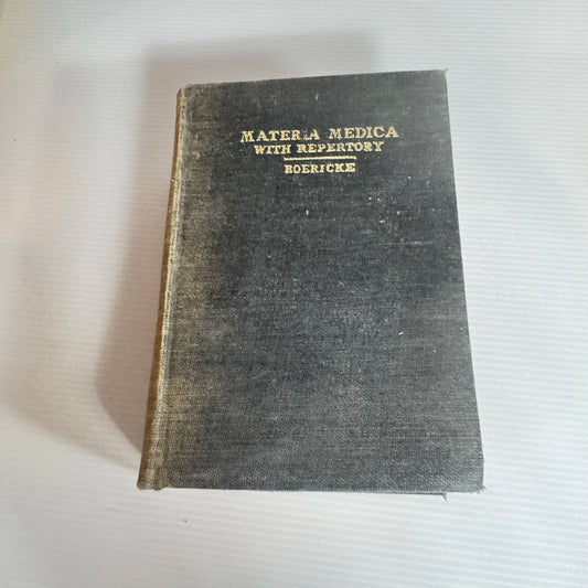 Pocket Manual Homeopathic Materia Medica With Repertory 9th Edition - Boericke (Vintage 1927)