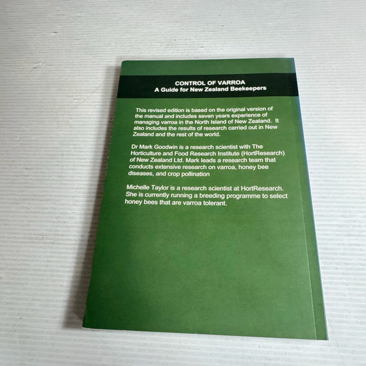 Control of Varroa : A Guide for New Zealand Beekeepers (Revised Edition) - Mark Goodwin & Michelle Taylor