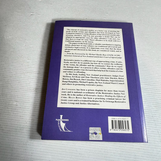 Restorative Justice : Contemporary Themes and Practice - Helen Bowen & Jim Consedine
