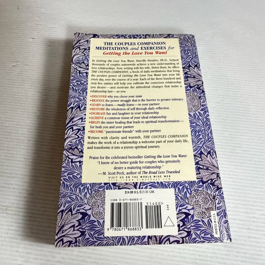 The Couples Companion : Meditations and Exercises for Getting the Love You Want - Harville Hendrix Ph.D. & Helen Hunt, M.A.