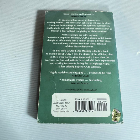 The Boy Who Couldn't Stop Washing : The Experience and Treatment of Obsessive-Compulsive Disorder - Dr Judith Rapoport