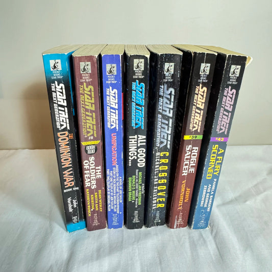Star Trek : The Next Generation Book Bundle x 7 Vintage 1991-1998