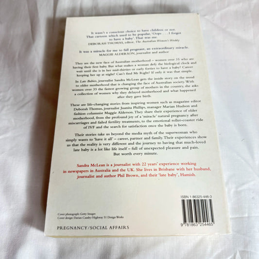 Having A Baby After 35 : Late Babies - Sandra McLean