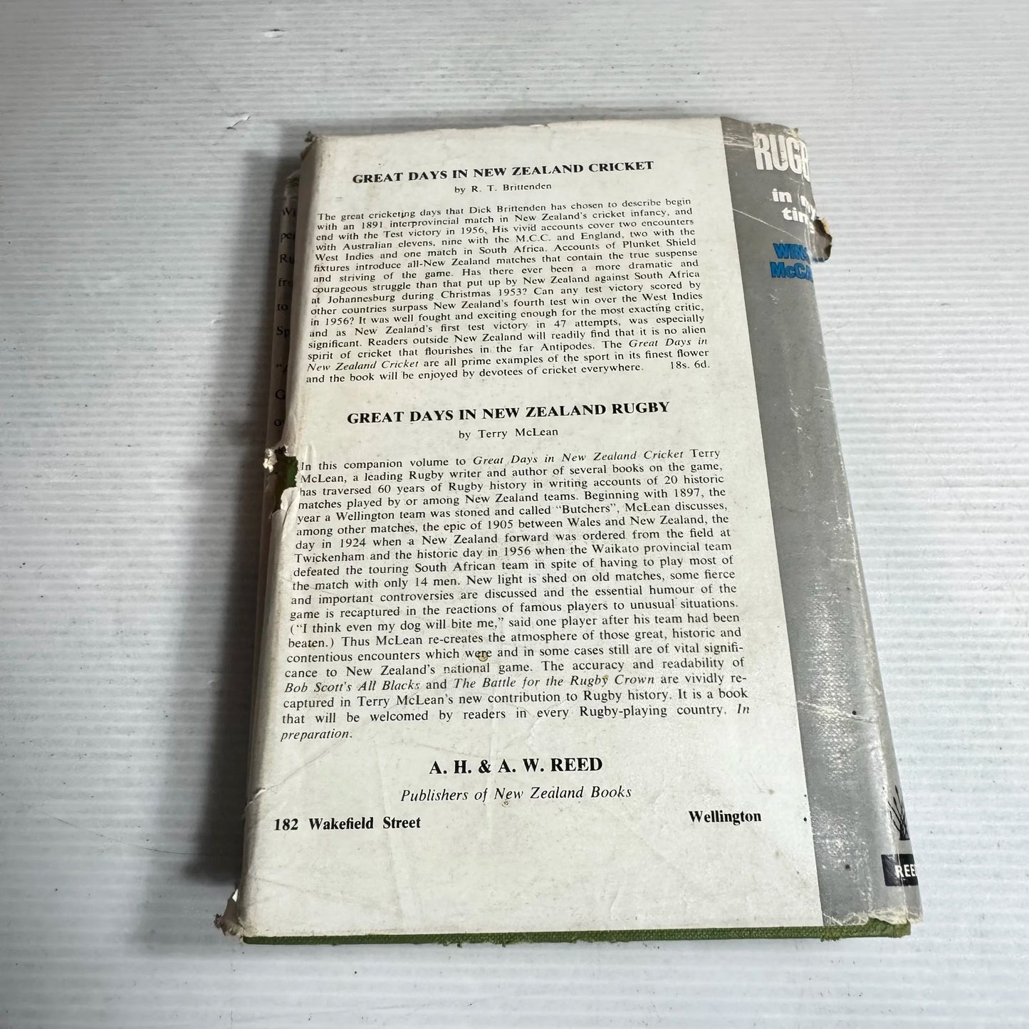 Rugby In My Time - Winston McCarthy (Vintage 1958)