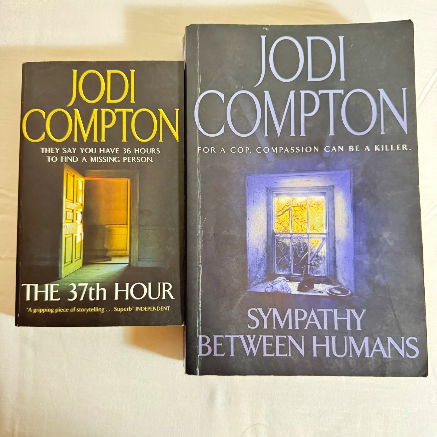 The 37th Hour & Sympathy Between Humans - Jodi Compton Book Bundle x2