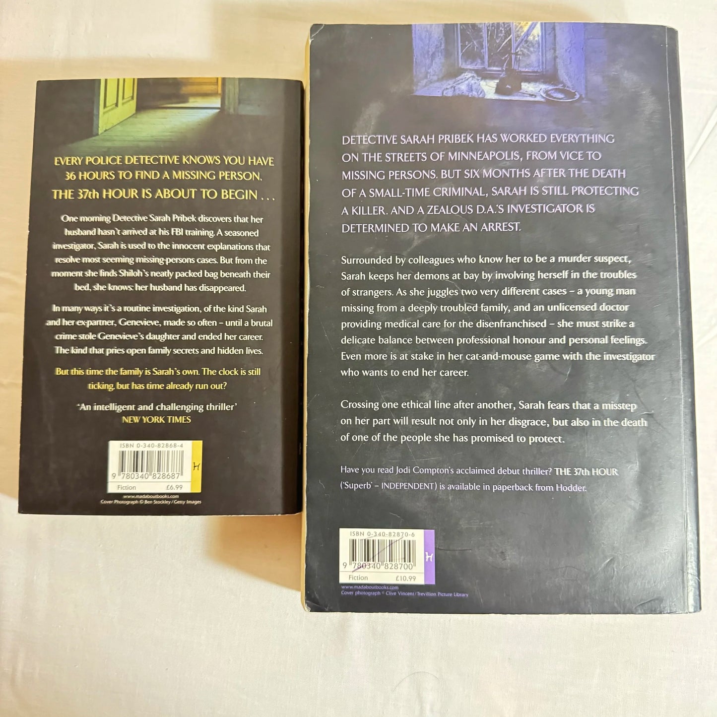The 37th Hour & Sympathy Between Humans - Jodi Compton Book Bundle x2